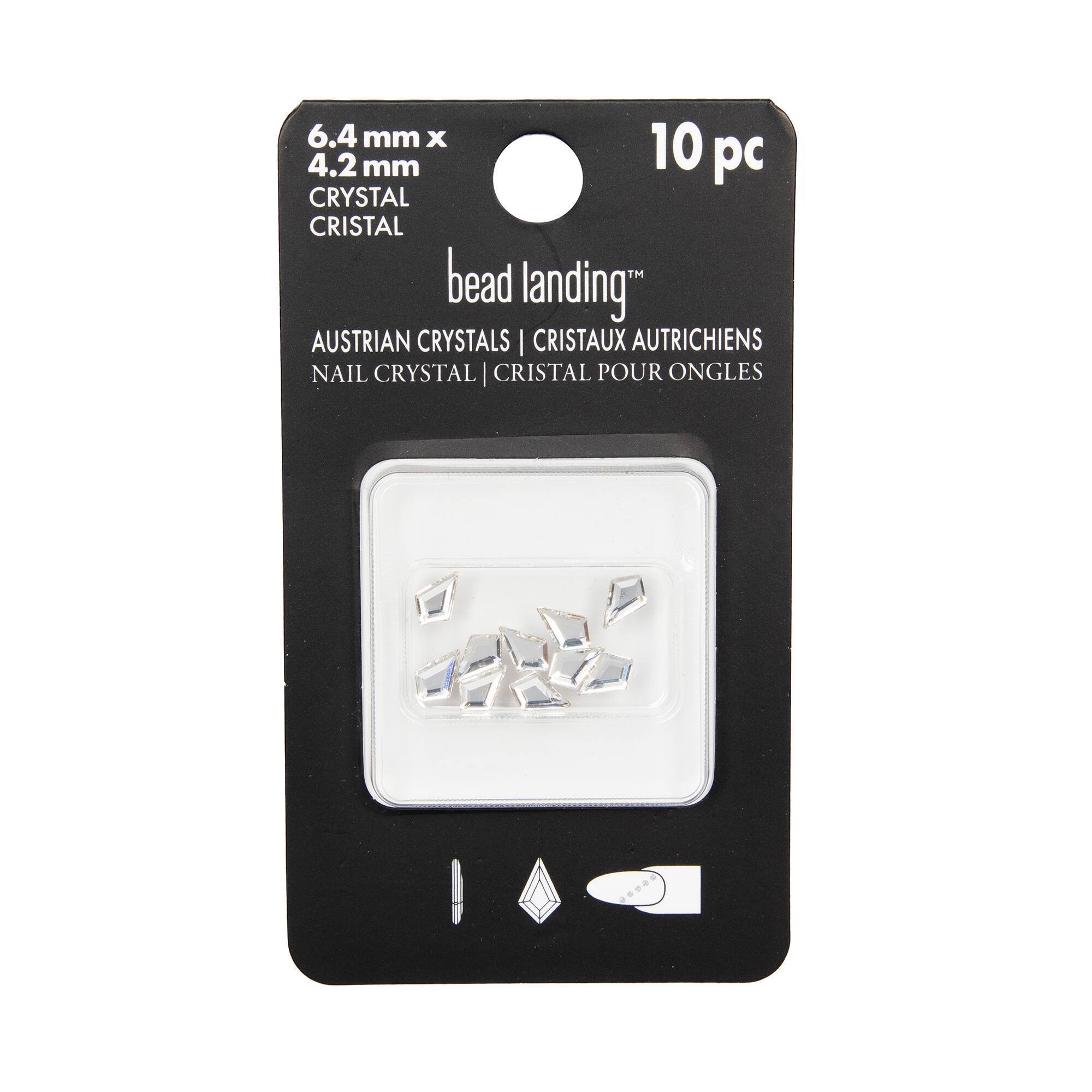 6.4mm Crystal Kite Glue-On Austrian Crystals by Bead Landing™, 10ct.